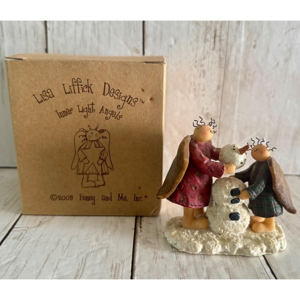Lisa Liffick FRIENDS Designs Inner Light Angels Snowman Figurine 2005